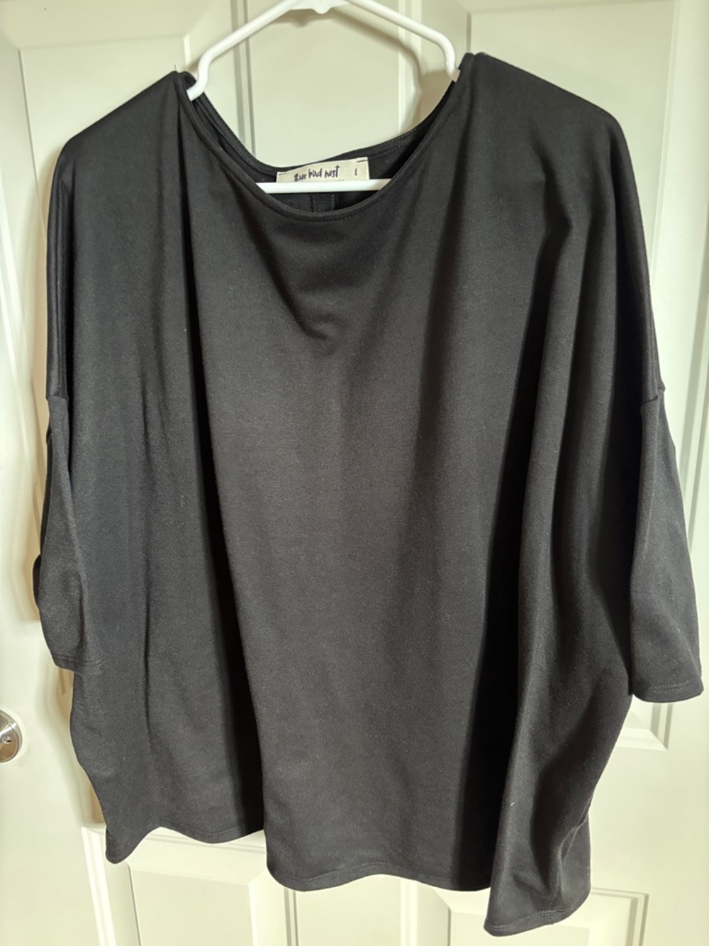 Three Bird Nest Black Scoop Neck Tunic